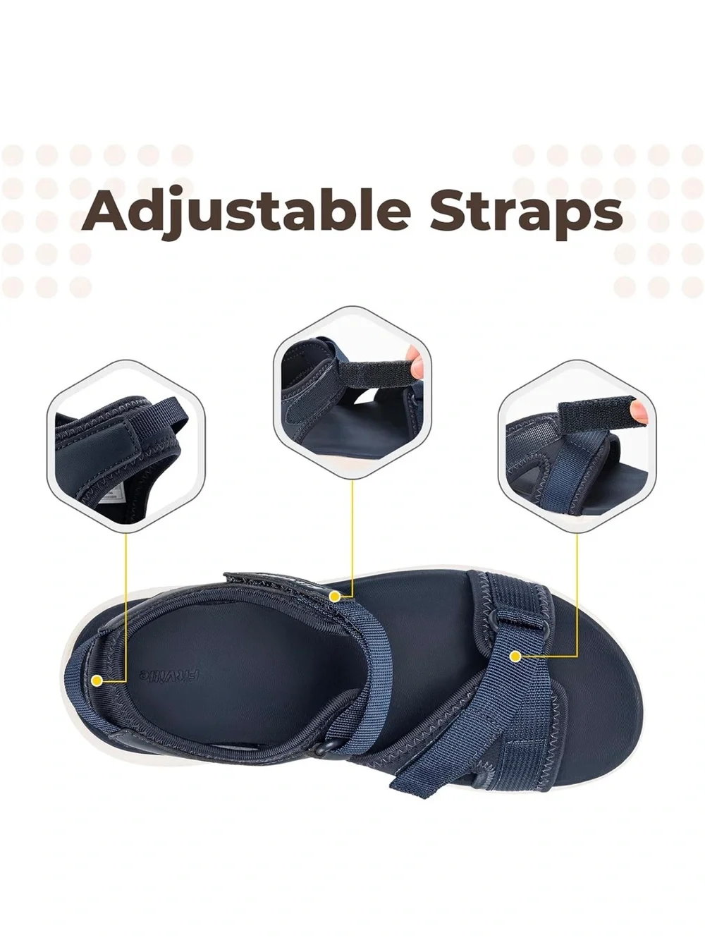Fitville navy sandals